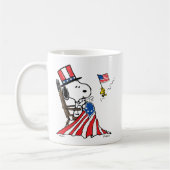 Snoopy Sewing 4 juli vlag Koffiemok (Links)
