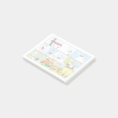 Snoopy Sled Riding Food Dish Post-it® Notes (Schuin)