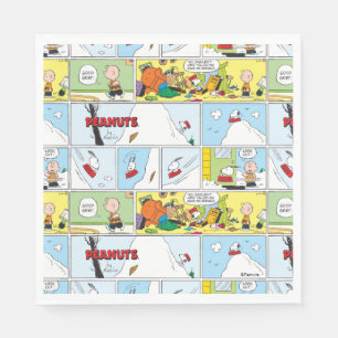 Snoopy Sled Riding Food Dish Servet