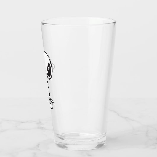 Snoopy Smile Giggle Laugh Glas (Links)