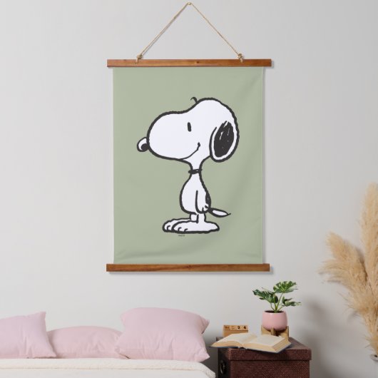 Snoopy Smile Giggle Laugh Hangend Wandkleed (Slaapkamer)