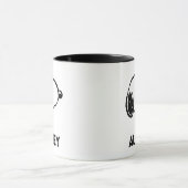 Snoopy Smile Giggle Laugh | Jouw namen toevoegen Mok (Midden)