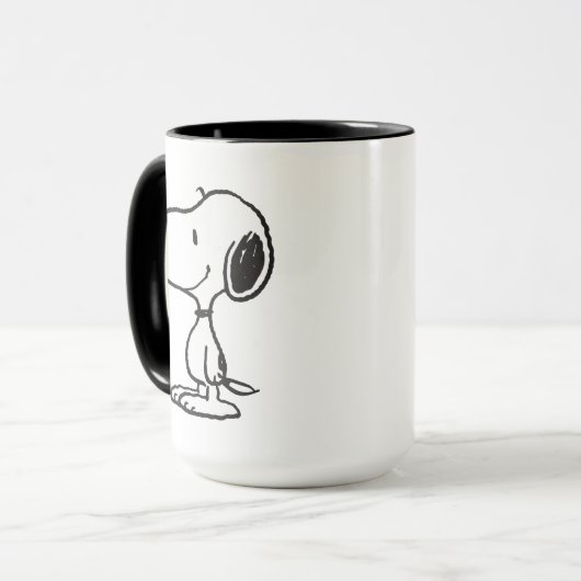 Snoopy Smile Giggle Laugh Mok (Voorkant links)