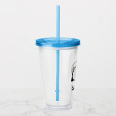 Snoopy Smile Giggle Laugh Pattern Acryl Drinkbeker (Rechts)