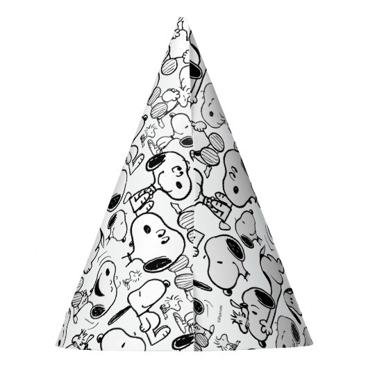 Snoopy Smile Giggle Laugh Pattern Feesthoedjes (Achterkant)