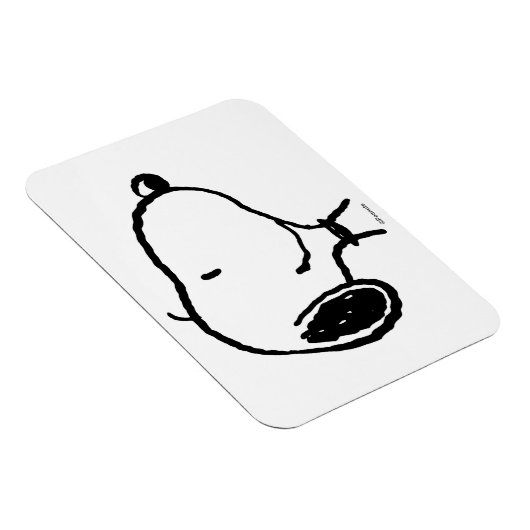 Snoopy Smile Giggle Laugh Pattern Magneet (Rechterzijde)