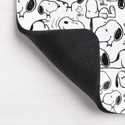 Snoopy Smile Giggle Laugh Pattern Muismat (Hoek)