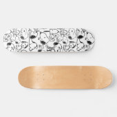 Snoopy Smile Giggle Laugh Pattern Skateboard (Horizontaal)