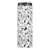 Snoopy Smile Giggle Laugh Pattern Thermosbeker (Achterkant)