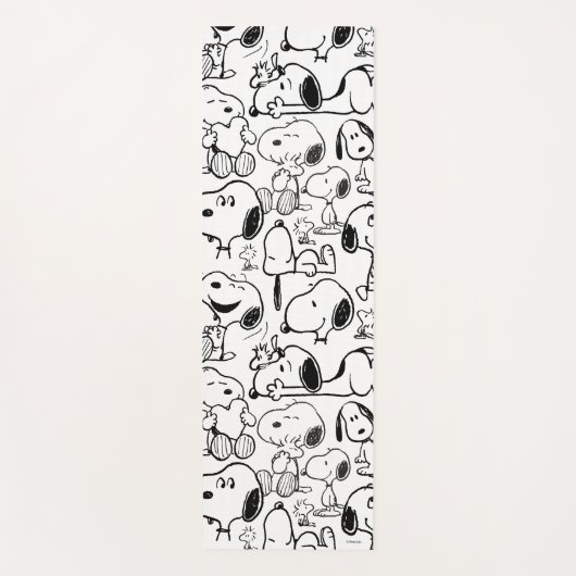 Snoopy Smile Giggle Laugh Pattern Yogamat (Voorkant)