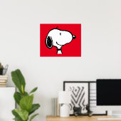 Snoopy Smile Giggle Laugh Poster (Thuiskantoor)