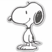 Snoopy Smile Giggle Laugh Sticker (Voorkant)