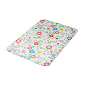 Snoopy So Sweet Flower Pattern Badmat (Gekanteld)