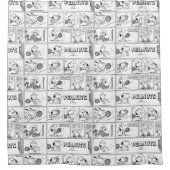 Snoopy speelt tennis douchegordijn (Voorkant)