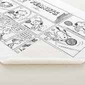 Snoopy speelt tennis sherpa deken (3/4)