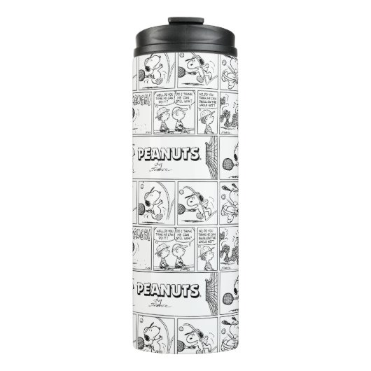 Snoopy speelt tennis thermosbeker (Voorkant)