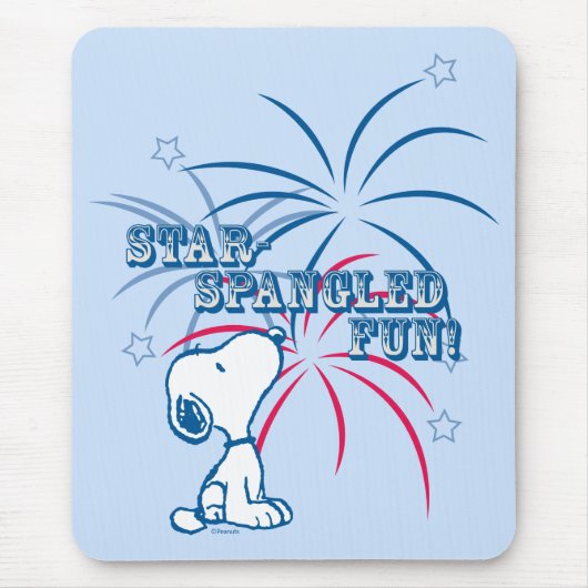 Snoopy Star Spangled Fun Muismat (Voorkant)