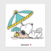 Snoopy Stranddromen Sticker (Vel)