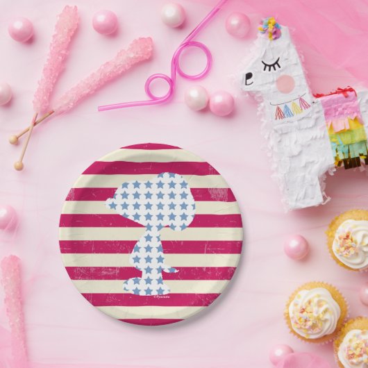 Snoopy  strips papieren bordje (Feest)