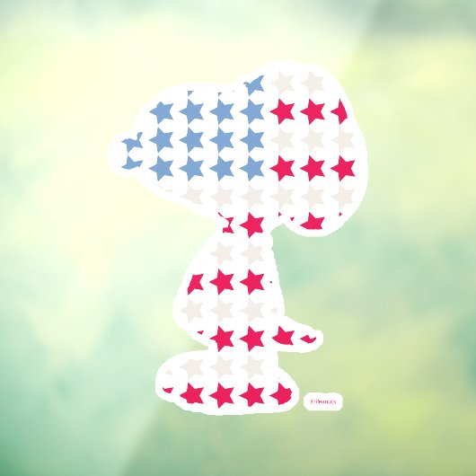 Snoopy strips raamsticker (Vel 3)