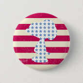 Snoopy  strips ronde button 5,7 cm (Voorkant)