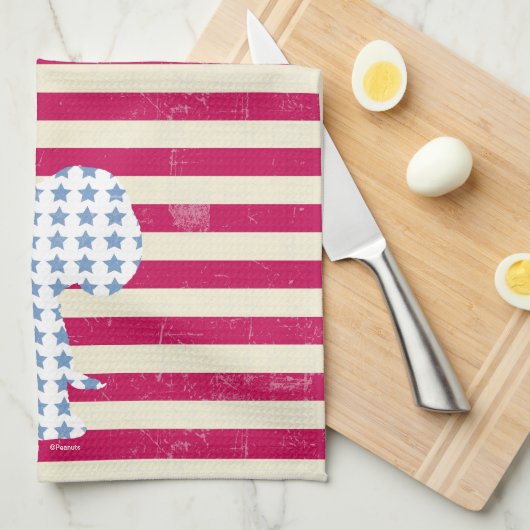 Snoopy  strips theedoek (Quarter Fold)