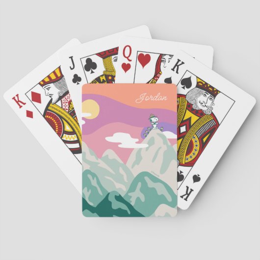 Snoopy & Troop Wandelen op de Berg Speelkaarten (Achterkant)