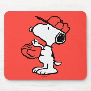 Snoopy Varsity Sport Baseball Muismat