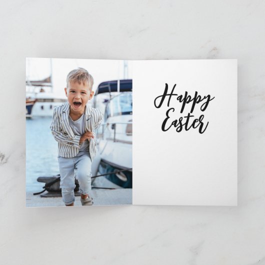 Snoopy vrolijk Pasen Feestdagen Kaart (Binnen)