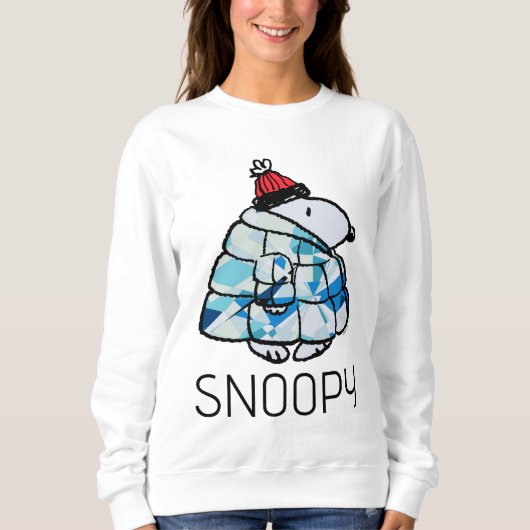 Snoopy Winter Gem Puffer Jacket Sweatshirt (Devant)