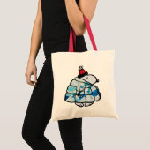 Snoopy Winter Gem Puffer Jas Tote Tas (Voorkant (product))