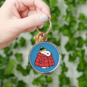 Snoopy Winter in Jas met Opvulling Sleutelhanger (Hand)