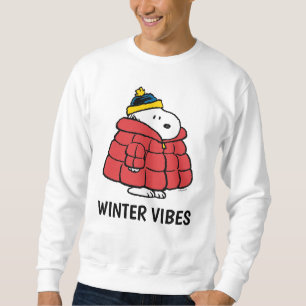 Snoopy Winter in Opgevulde Jas Sweatshirt