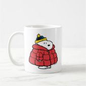 Snoopy Winter in Puffer Coat Coffee Mug (Gauche)