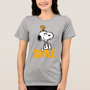 Snoopy & Woodstock - Alle glimlach Tri-Blend Shirt