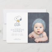 Snoopy & Woodstock Faire-part de naissance (Devant)