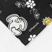 Snoopy & Woodstock Fun & Flowers Fleece Deken (Hoek)