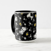 Snoopy & Woodstock Fun & Flowers Mok (Voorkant links)