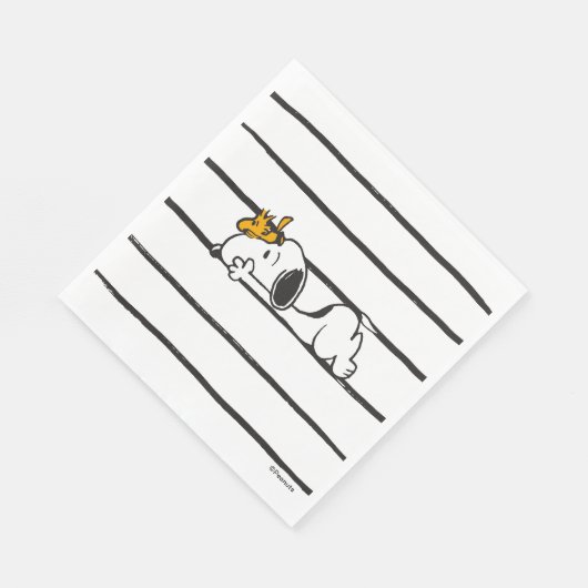 Snoopy & Woodstock | Giggle Laugh met glimlach Servet (Hoek)