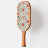Snoopy & Woodstock Go Camping Pattern Pickleball Paddle (Links)