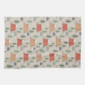 Snoopy & Woodstock Go Camping Pattern Theedoek (Horizontaal)