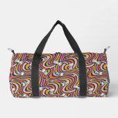 Snoopy & Woodstock Groovy Vibes Paarse Patroon Plunjezak (Voorkant)