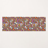 Snoopy & Woodstock Groovy Vibes Paarse Patroon Yogamat (Voorkant (horizontaal))