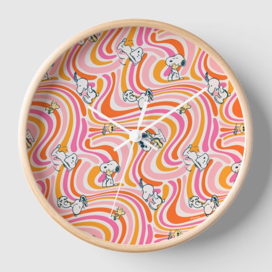Snoopy & Woodstock Groovy Vibes Sinaasappel Patter (Voorkant)