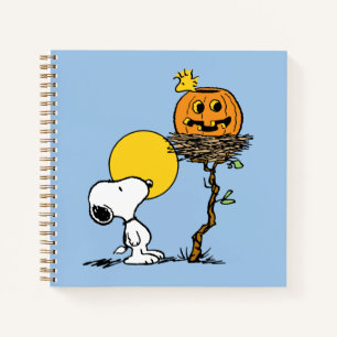 Snoopy & Woodstock Nest met Jack O' Lantern Notitieboek