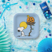 Snoopy & Woodstock Nest met Jack O' Lantern Papieren Bordje (Feest)