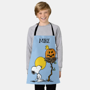 Snoopy & Woodstock Nest met Jack O' Lantern Schort