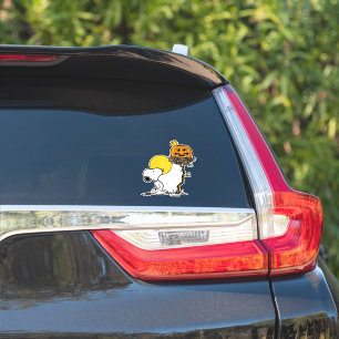 Snoopy & Woodstock Nest met Jack O' Lantern Sticker