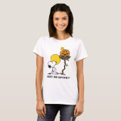 Snoopy & Woodstock Nest met Jack O' Lantern T-shirt (Voorkant volledig)