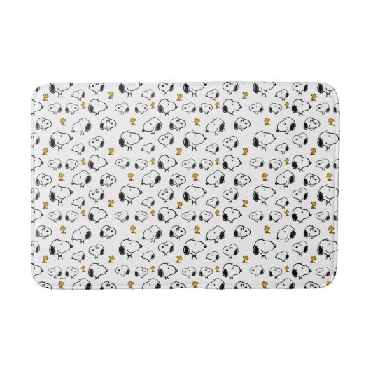 Snoopy & Woodstock Pattern Badmat (Voorkant)